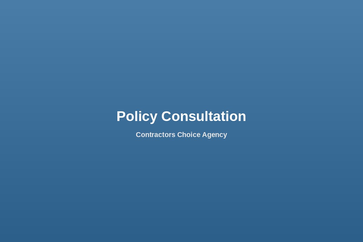 Insurance professional reviewing an excavation contractor policy